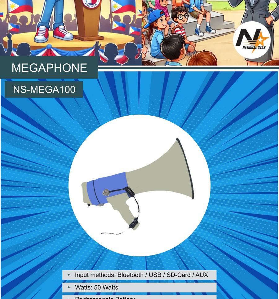 NS-MEGA100 Megaphone