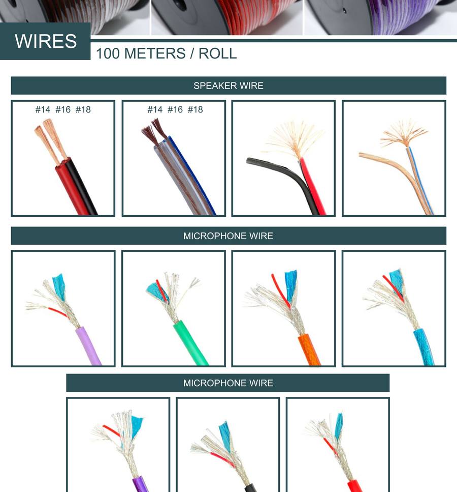 National Star Speaker and Mic Wire
