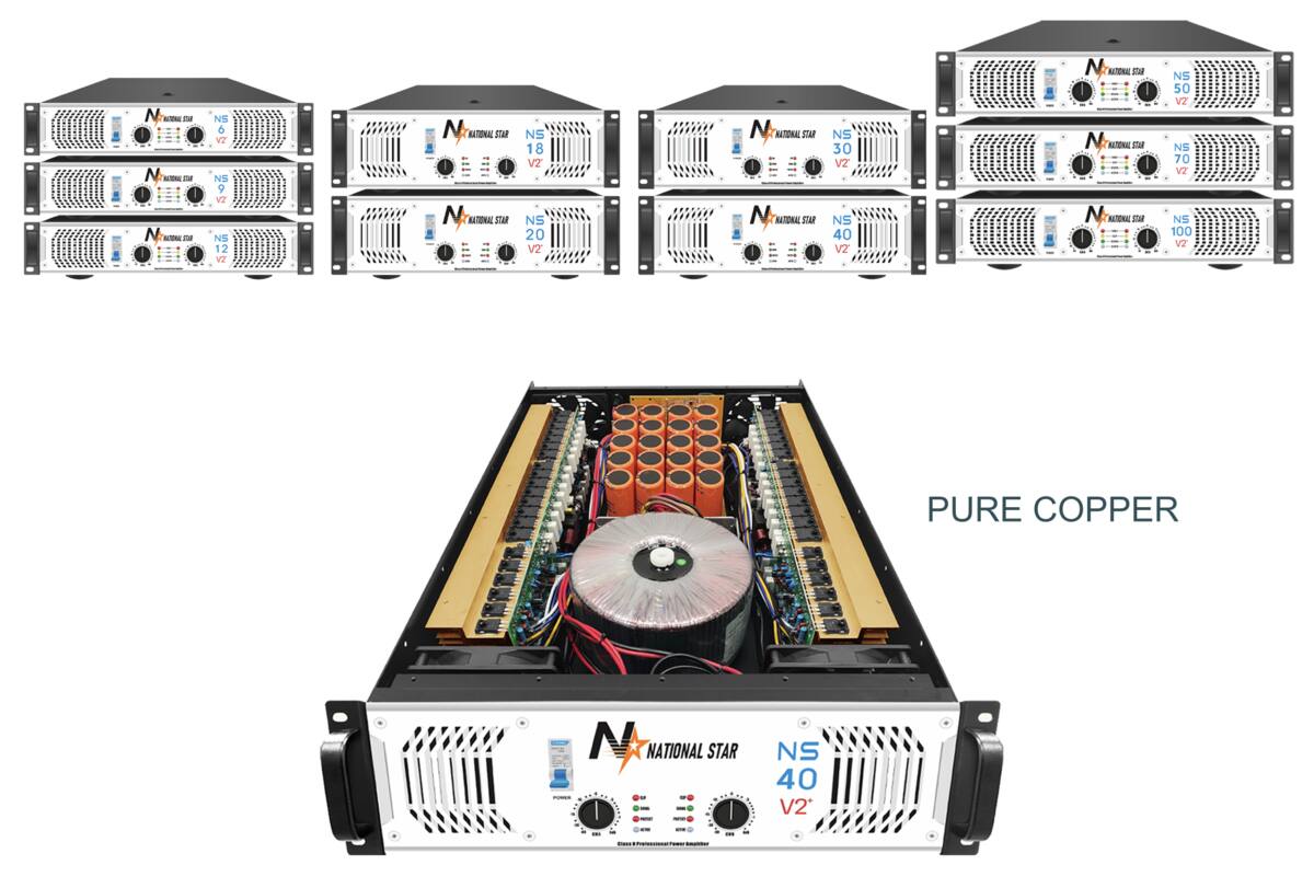 NS Series V2+ Power Amplifiers