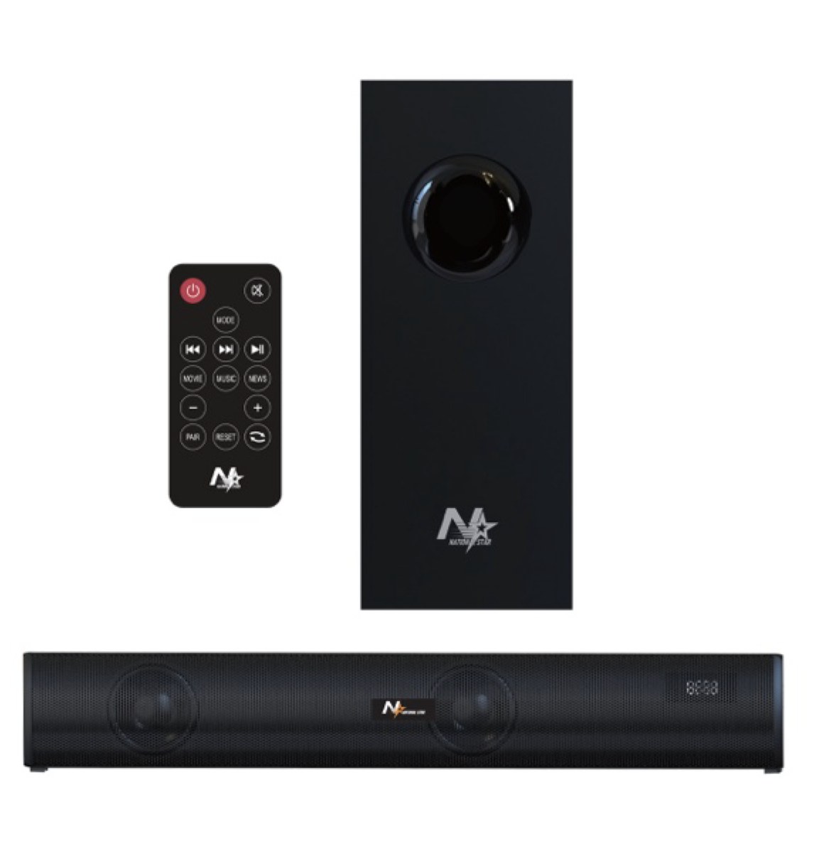 National Star 2.1 Soundbar with Wireless Subwoofer